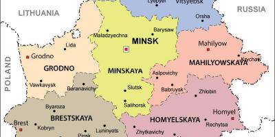 Kartes Baltkrievijas politisko