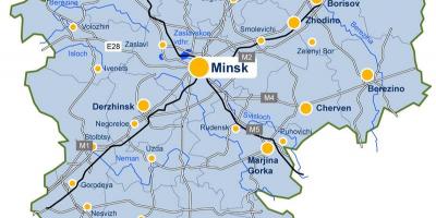 Minskas kartes Baltkrievija